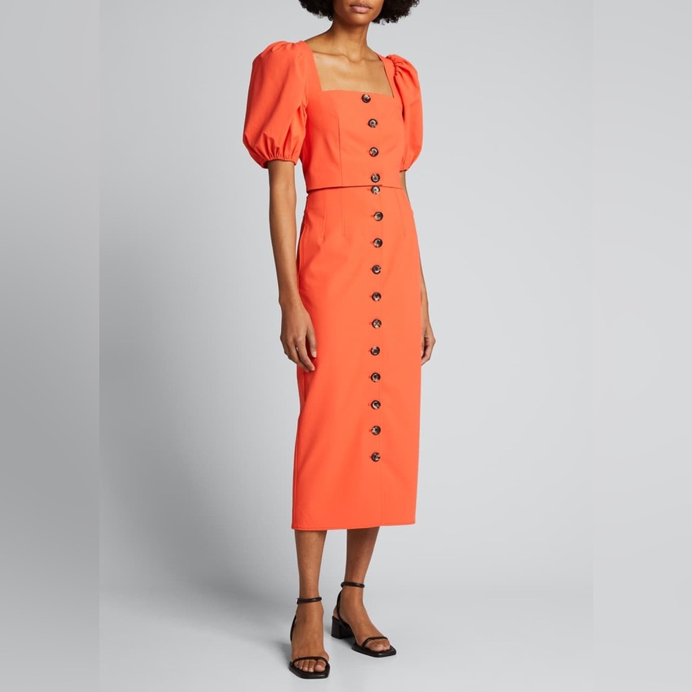 Cinq a Sept button front midi dress size 4